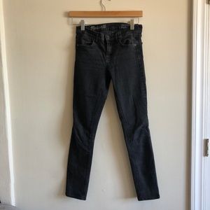 Madewell black skinny jeans 25x32